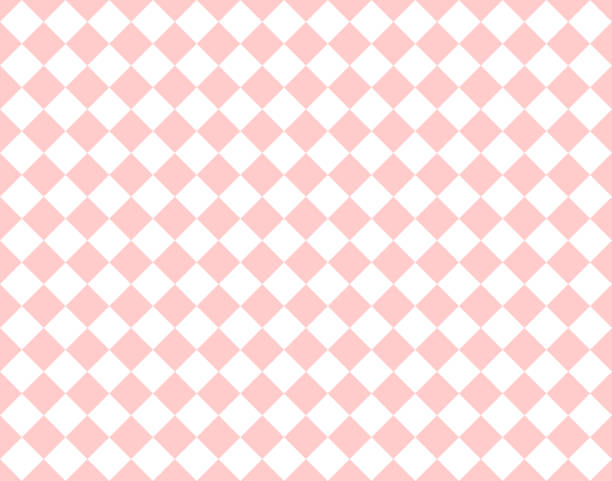 Seamless rhombus background pattern - pink wallpaper - vector Illustration Seamless rhombus background pattern - pink wallpaper - vector Illustration chess borders stock illustrations