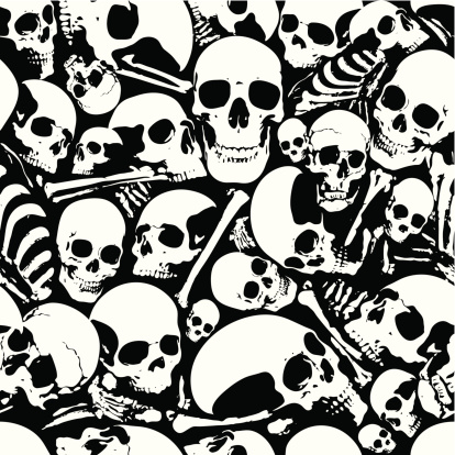 Seamless skull wallpaper background