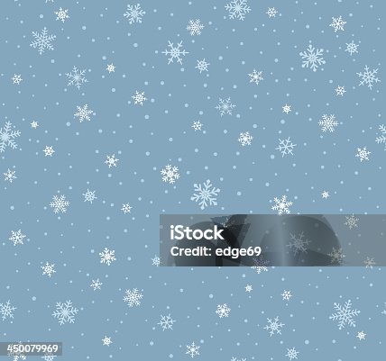 istock Seamless Snowflake Pattern 450079969
