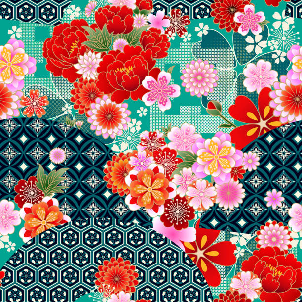 Chinese Flower Pattern Illustrations, Royalty-Free Vector Graphics ...