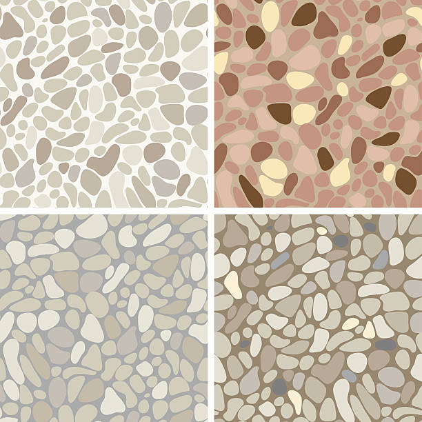 Seamless stone pattern stone pattern cobblestone stock illustrations