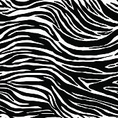 Abstract watercolor hand painted background. Vector animal zebra skin. Seamless pattern.