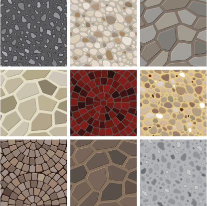 A collection of floor decoration texture. All design are seamless and 