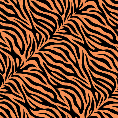 Seamless tiger skin pattern