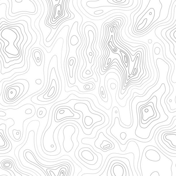 Seamless Topographic Contour Lines This detailed illustration of topography lines repeats seamlessly and the vector file can be scaled infinitely without loss of quality. This topographic map style abstract pattern would make an ideal background and can easily be coloured and customised to suit your needs. adventure backgrounds stock illustrations