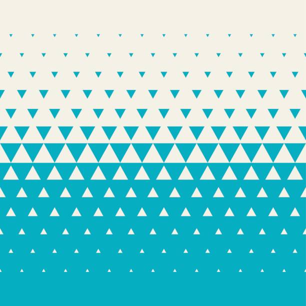 Seamless Triangle Halftone Seamless. Colors easily changed. change designs stock illustrations