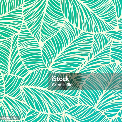 istock Seamless Tropical Leaf Background 894630172
