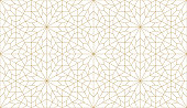 istock Seamless vector pattern in authentic arabian style. 1284296433
