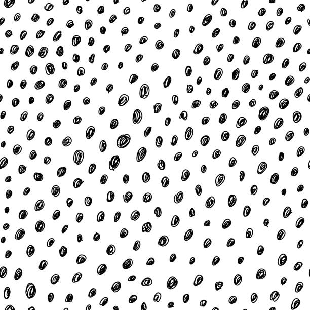 Seamless vector pattern with dots. Doodle texture from handwritings for background, paper, textile Seamless vector pattern with dots. Doodle texture from handwritings for background, paper, textile brook trout stock illustrations