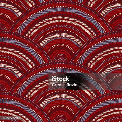 istock Seamless vintage wavy pattern. 1316392289