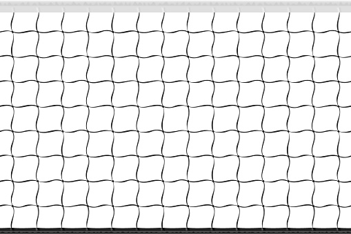 Seamless volleyball net