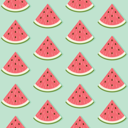 Seamless Watermelon Slice Pattern