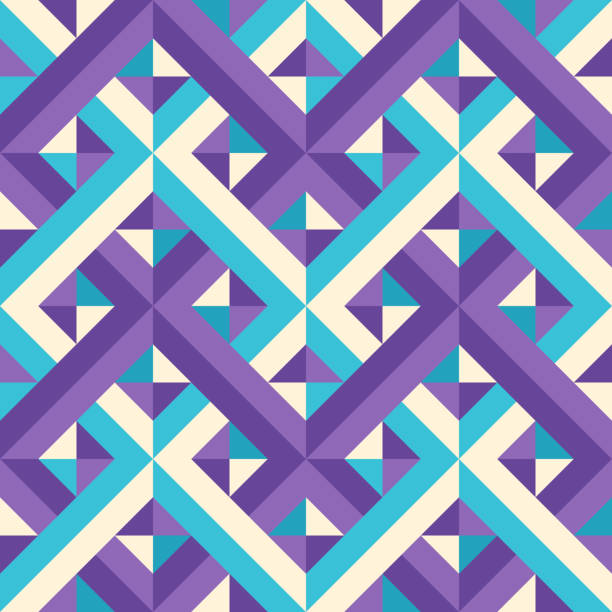 Seamless Woven Pattern Design Seamless woven pattern design. religious cross patterns stock illustrations
