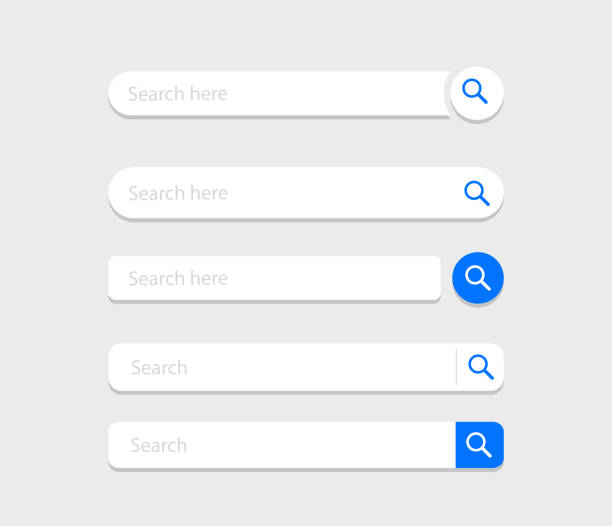 Search bar set. Search boxes ui template. Vector illustration. Search bar set. Search boxes ui template. Vector illustration. searching stock illustrations