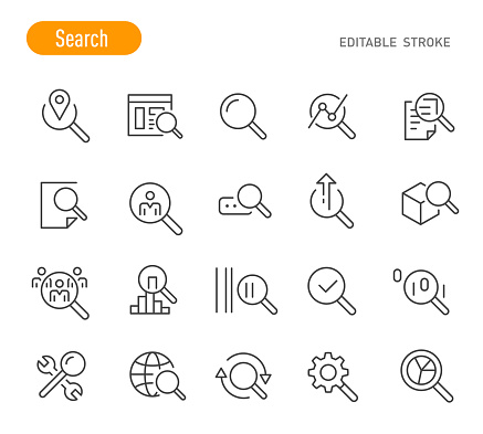 Search Icons (Editable Stroke)