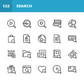 20 Search Outline Icons.
