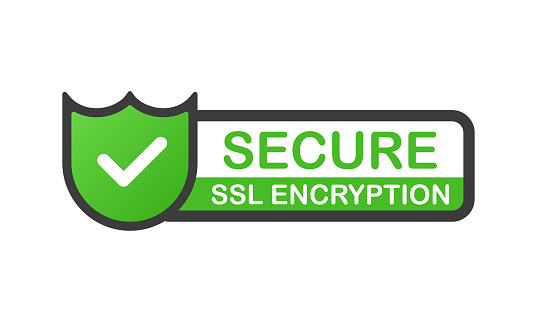 Ssl Secure Https Certificate Connection Shield Icon Isolated On White  Background Green Banner Vector Stock Illustration - Download Image Now -  iStock