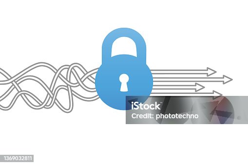 istock Security Concepts on White Background 1369032811