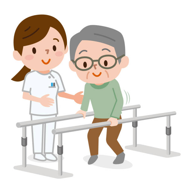 Home Nurse Illustrationsのストックイラスト素材