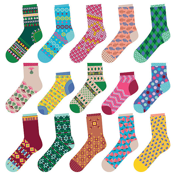 Royalty Free Colorful Socks Clip Art, Vector Images & Illustrations ...