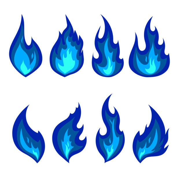 Royalty Free Blue Flame Clip Art, Vector Images ...