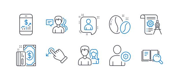 Set of Business icons, such as Payment, Developers chat, Drag drop,...