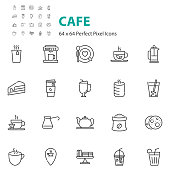 istock set of cafe icon, coffee, hot drinks, tea 1395176129