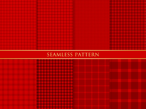 Set of checked pattern.