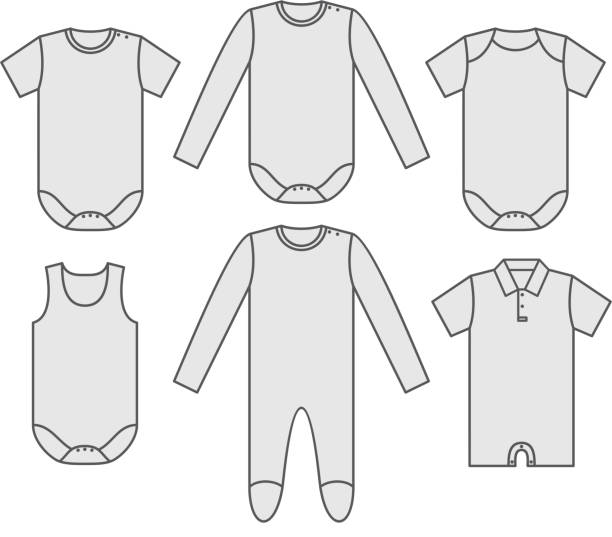 Baby Clothing Clip Art, Vector Images & Illustrations - iStock