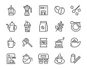 istock set of coffee line icons, such as tea, chocolate, coffee cup 1170237392