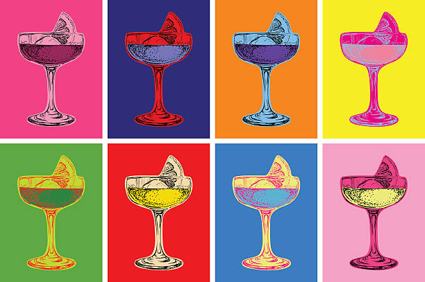 Set of Colored Cocktails Vector Illustration Set of Colored Cocktails Vector Illustration Set of Colored Cocktails Vector Illustration cocktail backgrounds stock illustrations