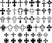 istock Set of crosses. 450654429