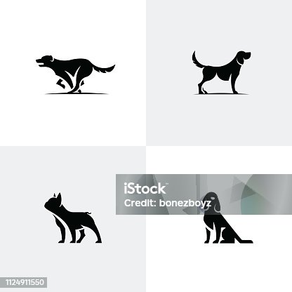 istock Set of dog icons 1124911550