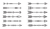 Set of ethnic arrows