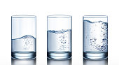 istock Set of glasses with water on a white background. vector illustration 1326610187
