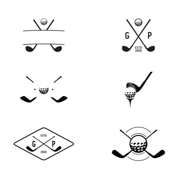 一套高爾夫運動俱樂部標籤，團體冠軍標誌股票插圖 - 向量插圖印尼，高爾夫，標誌，高爾夫球，高爾夫球場 - 高爾夫球 幅插畫檔、美工圖案、卡通及圖標