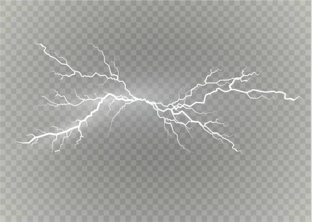 набор молниеносных магий и ярких световых эффектов. векторная иллюстрация. разрядка электрического тока. зарядка тока. природные явления. � - lightning stock illustrations