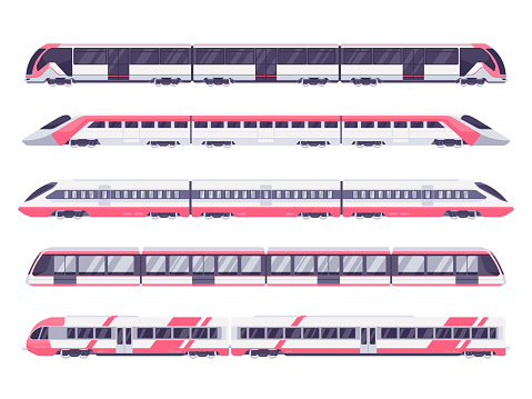 Set of passenger train