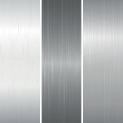 Set of polished metallic surface