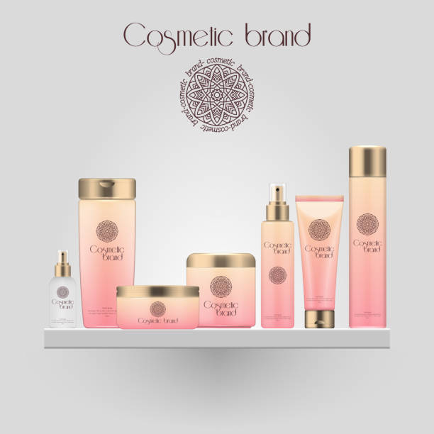 Shampoo Bottle Labels Backgrounds Illustrations, Royalty-Free Vector