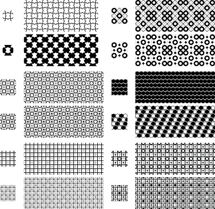 Set of seamless geometric pattern