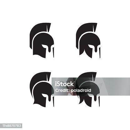 istock set of signs Roman helmet with a crest 1148870783