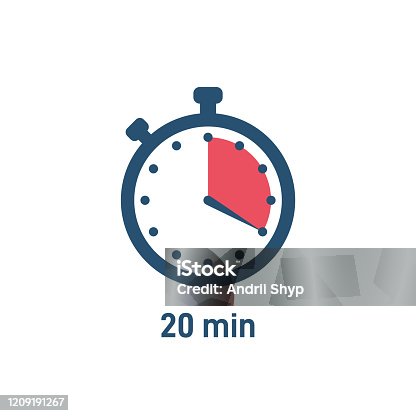 istock Set of sport stopwatch icons showing time 1209191267