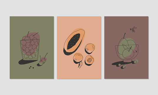 Set of summer illustrations.