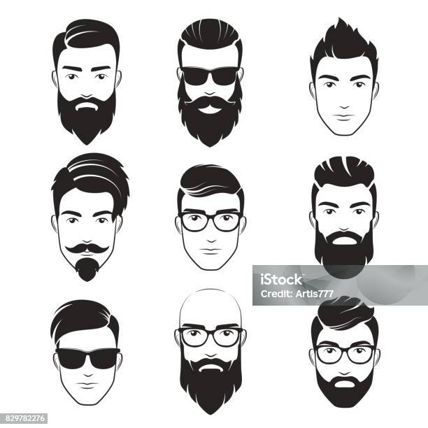 Hipster Beard Free Vector Art 514 Free Downloads