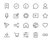 set of web icons, social media, contact, link, chat, app