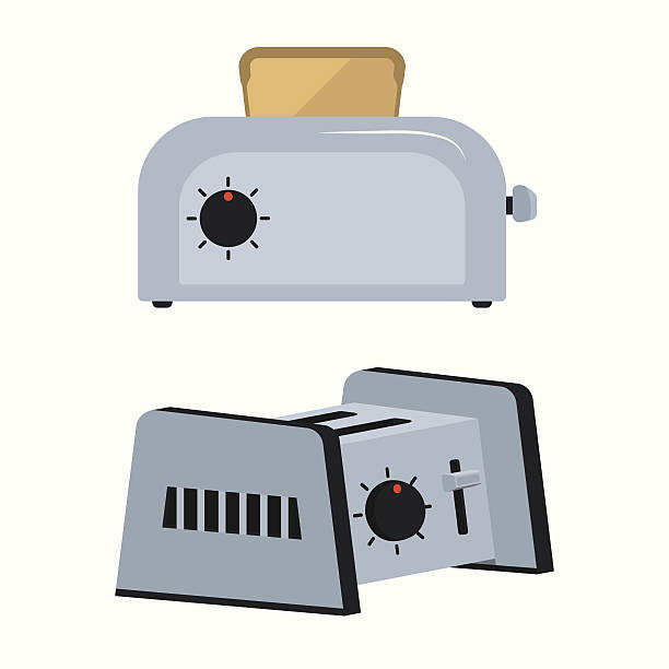 ilustrações de stock, clip art, desenhos animados e ícones de definir tostador - rabanada