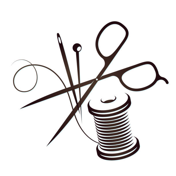 Sewing Needle Silhouettes Illustrations, Royalty-Free Vector Graphics ...