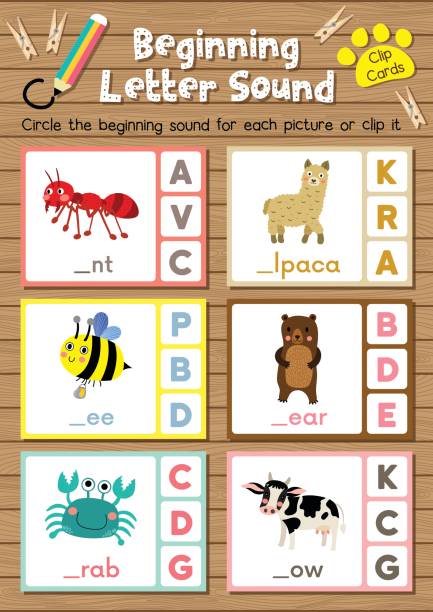 Shadow matching game marine life 1 Clip cards matching game of beginning letter sound A, B, C for preschool kids activity worksheet in animals theme colorful printable version layout in A4. printable cow stock illustrations