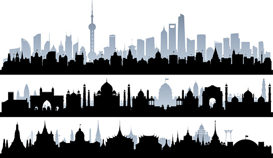 Shanghai, Delhi and Bangkok (All Buildings Are Complete and Moveable)